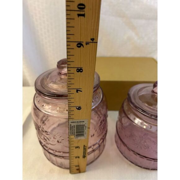 2 Pioneer Woman Rose Canisters Cottage Core Country Kitchen set - Picture 5 of 9